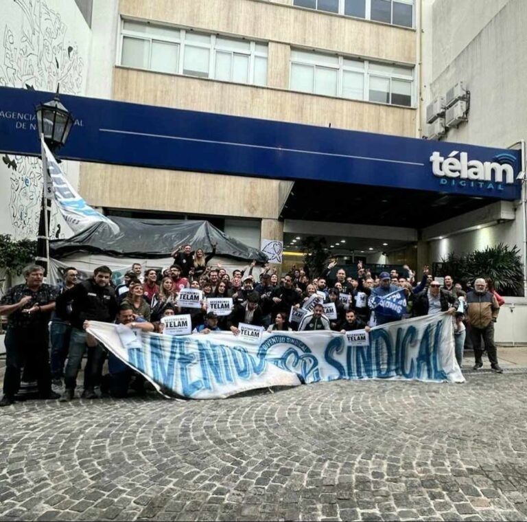 Télam y sus trabajadores/as recibieron el apoyo de la Juventud Sindical