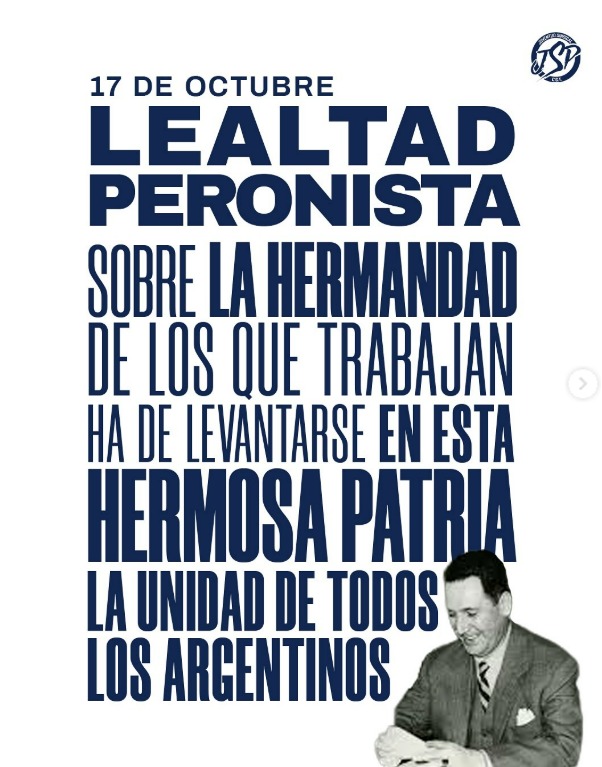 DÍA DE LA LEALTAD PERONISTA