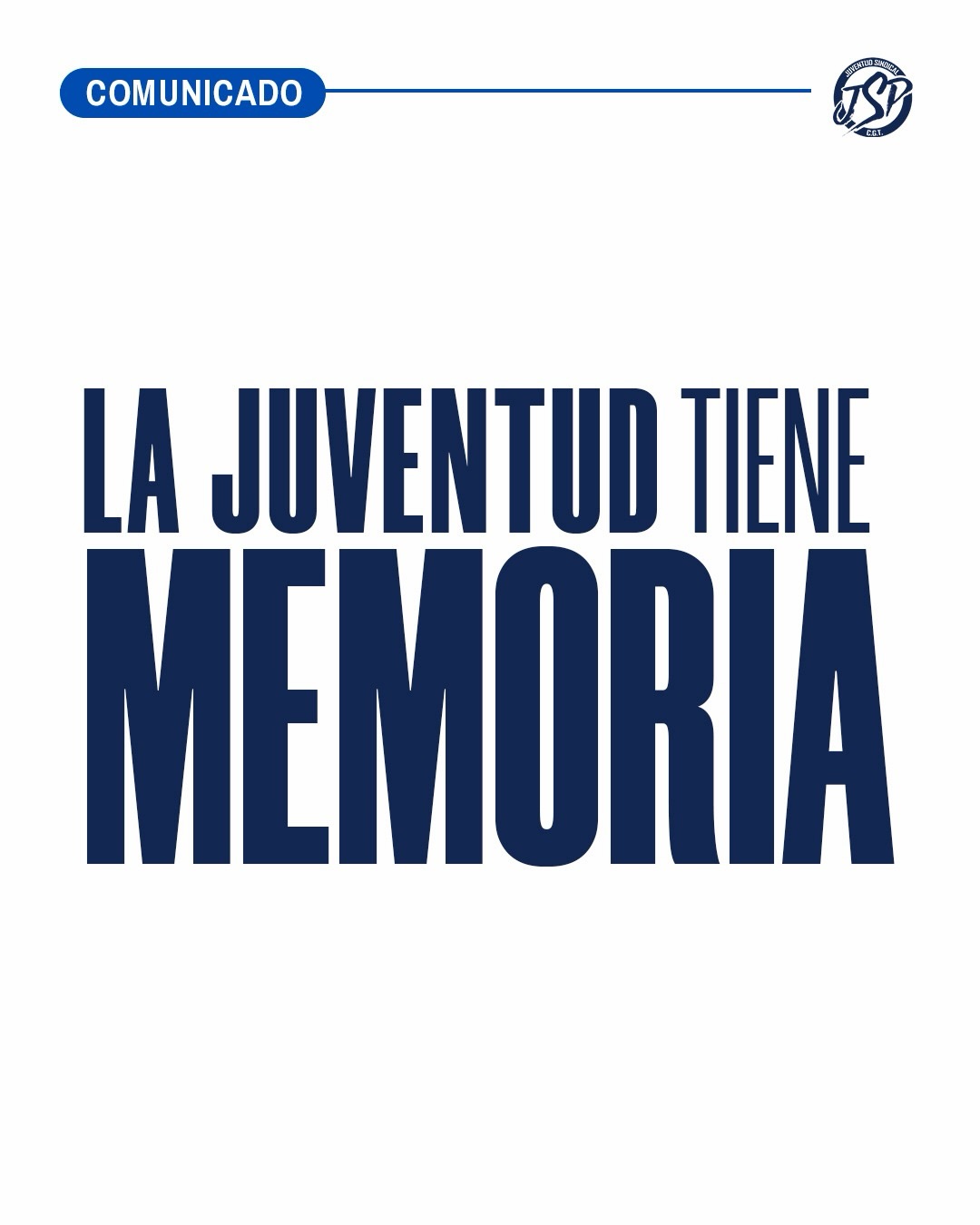 LA JUVENTUD TIENE MEMORIA
