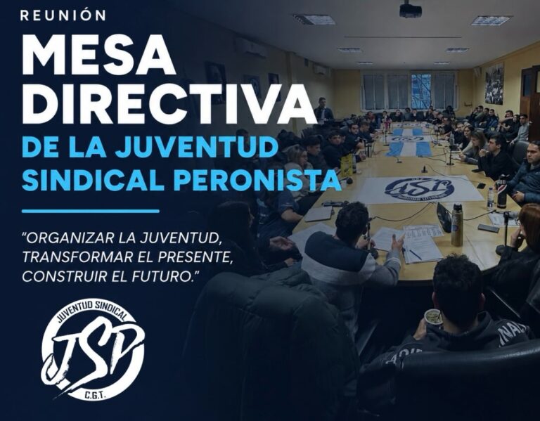 Reunión – Mesa directiva de la Juventud Sindical Peronista